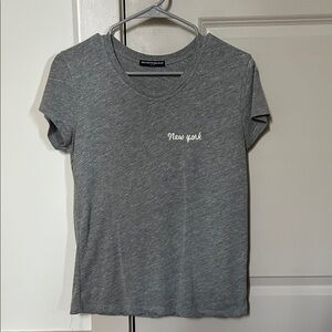 Brandy Melville Gray Short Sleeve Tee